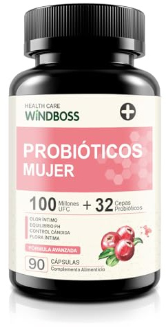 Probióticos para Mujeres con 32 Cepas, Prebióticos y Enzimas Digestivas