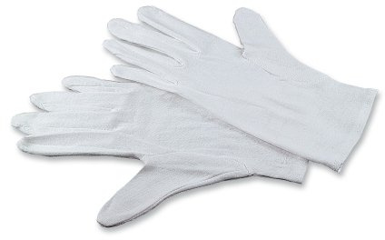 Kaiser Fototechnik Baumwollhandschuhe, Größe XL, 1 Paar, Weiß