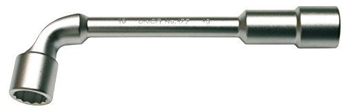 UNIOR 609096 - Llave de pipa abierta boca estriada 21 mm serie 177