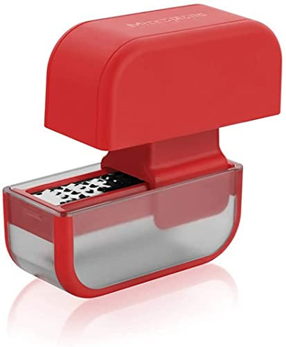 Microplane schwarz Knoblauch Reibe rot