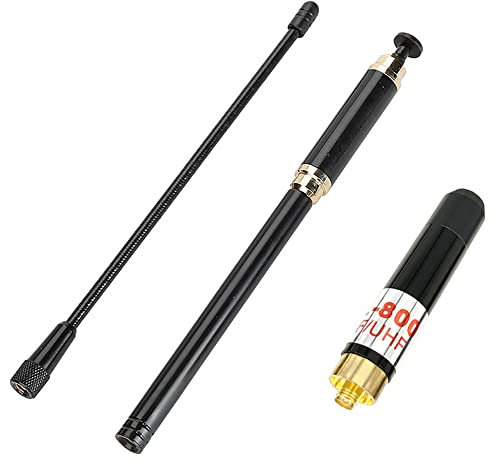 TengKo AL-800 Dual Band SMA-Buchse Erweiterbar Antenne VHF/UHF 2 Meter 70cm Zerlegbare Ausziehbare Handheld Radio Antenne