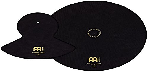 Meinl Cymbals Cymbal Mute Schlagzeug Becken Dämpfer 14 Zoll (35,56cm) für geräuscharmes Üben Zuhause – Drumset Zubehör, Schwarz (MCM-14)