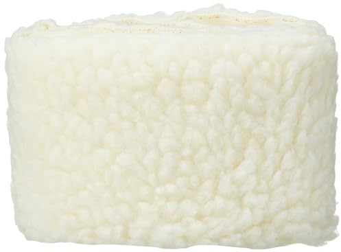 Trimits Kunstfellbesatz, weißes Schaffell, 2 m x 80 mm