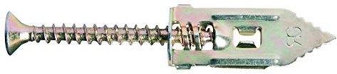 Rawlplug TAP-IT Metal Hammer Plasterboard Fixing Pack of 12 | Wall Plug and Screws 12 x 30mm | Rawl Plugs for Plaster Walls | Cavity Wall Fixings | Steel Fixing with Expanding Construction,Silver