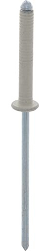 Restagraf - Rivets Cannelés Blancs pour Plaques d'Immatriculation - Diamètre 4 mm - Fixation Durable sur Carrosserie ou Support Plastique - Réf. 4735 - Sachet de 30