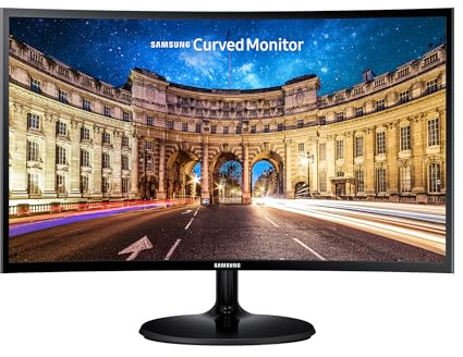 SAMSUNG Curved Monitor C27F398FWR LED-Display 68,6cm (27) (Full HD, VA, 4ms, HDMI, DisplayPort)