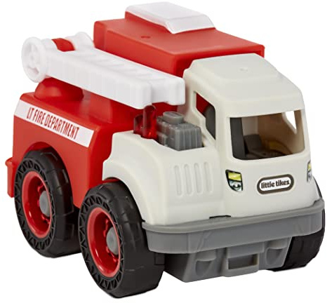 Little Tikes Dirt Diggers Mini - FIRE TRUCK - Tough Emergency Toy with Realistic Design - Durable Small Vehicle for Indoor & Outdoor Play - Easy to Hold - Encourages Imagination - For Kids Ages 2+