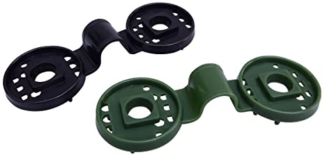 Masgard® Befestigungsclips Spezialclips zur Befestigung von Schattiergeweben, Sichtschutznetzen, Teichnetzen (50, Schwarz)
