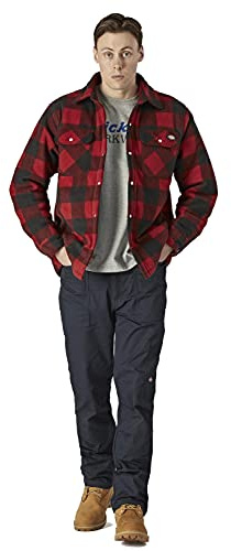 Dickies, herr, Dickies portlandskjorta, röd, S, röd, S