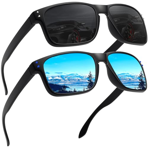 LEDING&BEST Sonnenbrille Herren Damen Polarisierte UV-Schutz/TR90 unzerbrechlicher Rahmen Outdoor-Sportarten Strand Sonnenbrillen