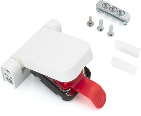 Mila ProSecure uPVC Door Flag Hinge (2 Pack) - 20mm, White