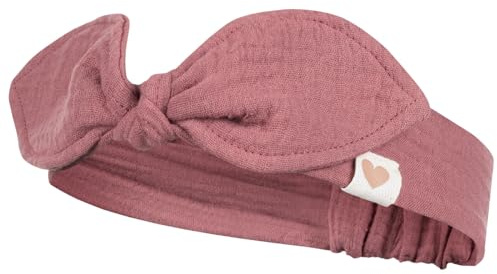 Smarilla Stirnband Kopftuch Sommermütze Babymütze Mädchenmütze Musselin, Farbe: Bordeaux, Bekleidungsgröße: 46-48