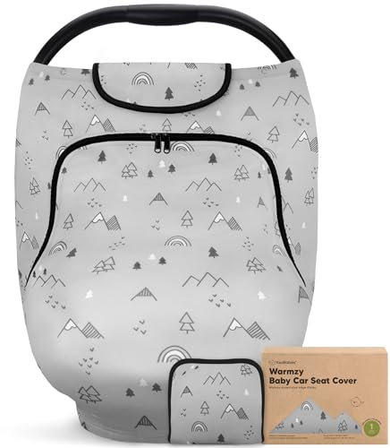 Funda de silla de coche para bebés - Fundas de silla de para primavera, otoño, invierno - Funda elástica universal niños, niñas, funda de lactancia,Funda de silla de suave y transpirable(Woodland)