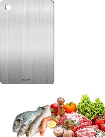 Planche à Découper en Titane Multifonction 2025 - Double Face, Qualité Alimentaire, pour Garantir le Goût Original des Ingrédients
