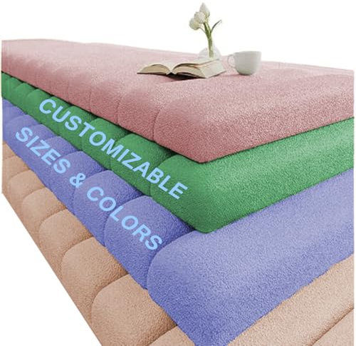 Teddy-Fleece-Bankpolster für Erkerfenster, weich, rutschfest, quadratisch, maßgeschneidertes Bankkissen, 4 Stärken, Sitzmatte für Schaukelstuhlkissen, Dunkelgrau, 90 x 50 x 9,5 cm
