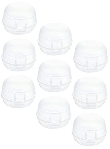 MERRYHAPY Universal-Knopfabdeckungen für Backofen und Herd kindersicheres Herdschutzgitter weißes PP 9-teiliges Set sicher für den Einsatz in der Küche