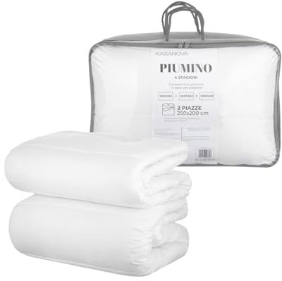 KASANOVA Piumino 4 stagioni componibile in microfibra