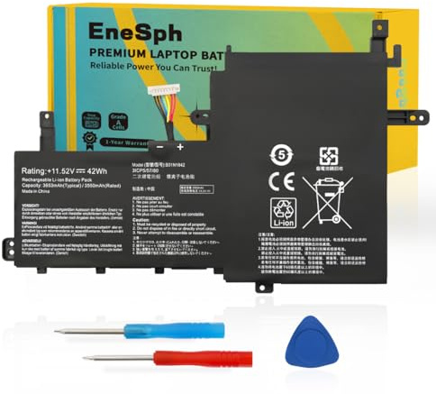 EneSph B31N1842 Laptop-Batterie pour ASUS VivoBook 15 K513E K513EA X513E X513EA M513U M513UA S513E S513EA S531F S531FA F513EA F513EP F513IA M513IA K513EP S513IA S513UA S531FL S533UA