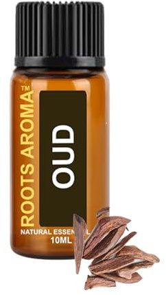 Roots Aroma | Oud Essential Oil - 10ml | 100% Pure Natural Oils | Aromatherapy, Candle, Soap, Wax, SOYA Wax, Diffusers for Home, Air Freshener, Oil Fragrance
