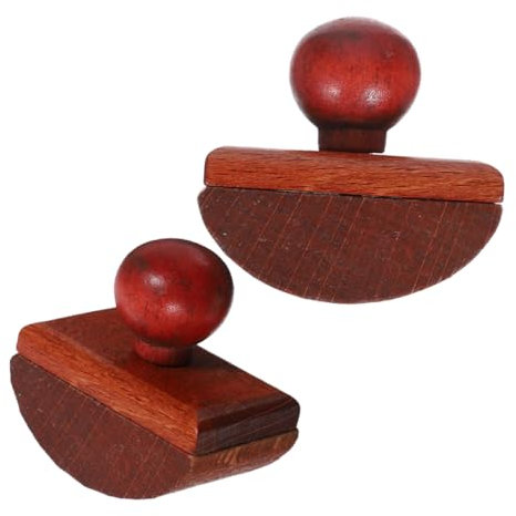 OSALADI Holz Tintenlöschkissen 2 Stück Schnelltrocknendes Tintenabsorber Kissen Mit Stabilem Griff Tisch Löschkissen Für Kalligrafie Und Büro