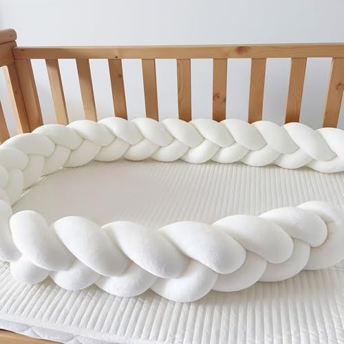 GYCF Trenza Almohada de Serpiente de Nudo, Almohada Trenzado, Alfombra Anticolisión para Cama, Protección Cama Trenza, Cojín Protección contra Caídas,A01,1.5 m