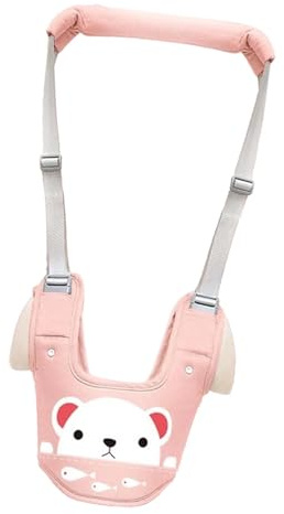 Taidda Hochsicherheits-Gehgeschirr für Kleinkinder, Weste-Stil, Kleinkind-Lauflernhilfe für den Hausgarten, Design (PINK)