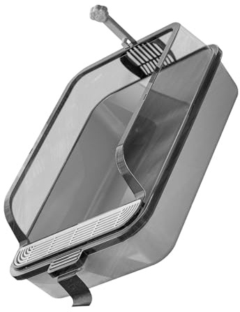 BABIBAOBEI Caja de arena antideslizante grande para gatitos con divisiones altas gruesas, bandeja extraíble con bordes altos suaves y fáciles de lavar, caja de arena cubierta desmontable