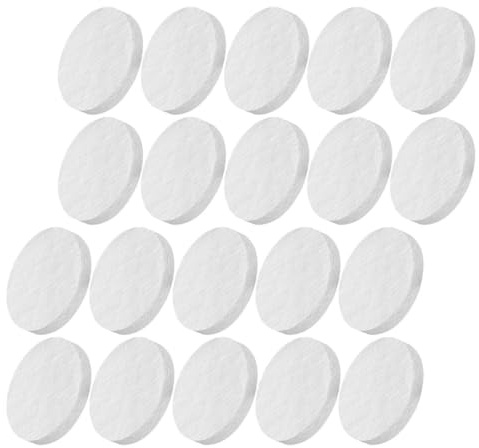 NOLITOY Lot de 20 Mèches en Laine Céramique Rondes Noyau Coton pour Cheminée de Table, Isolation Haute Température, Remplacement pour Réchaud de Camping et Intérieur, Usage et Brasero