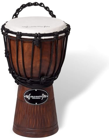 World Rhythm Tambor Djembe de 30 cm con Cabeza Sintética de 7