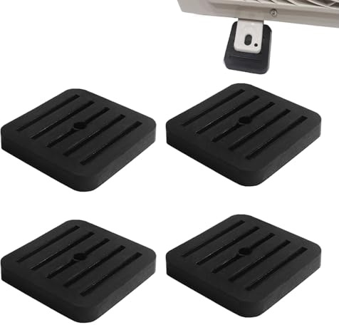 Mini-Split-Pad | 4er Set -Absorptionsmatten - Schallisolierende Vibrationsdämpfer-Pads | für Waschmaschine, Trockner, Klimagerät, Heimtrainer, Lüftungsanlage, Kühlschrank,