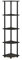 Furinno Libreria ad Angolo Espresso/Black 5 livelli