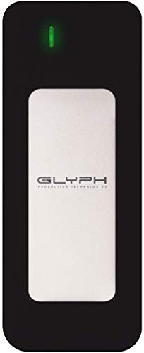 Glyph Production Technologies Atom SSD, USB-C (3.1, Gen 2), USB 3.0, compatibile con Thunderbolt 3 (1TB, Silver)