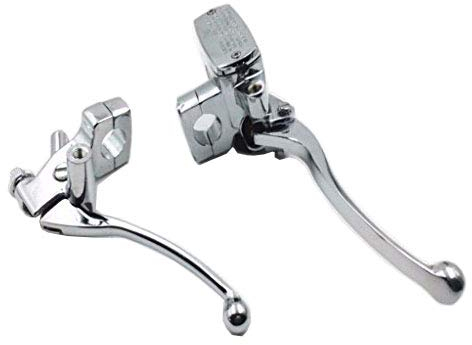 Leve per freno/frizione, cromate, 25 mm, per manubrio moto Cruiser CB, VN, Cafe Racer, XL
