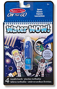 Melissa & Doug - On the Go Weltraum Water Wow Wiederverwendbarer Aktivitätenblock zum Ausmalen mit Wasser ohne Unordnung