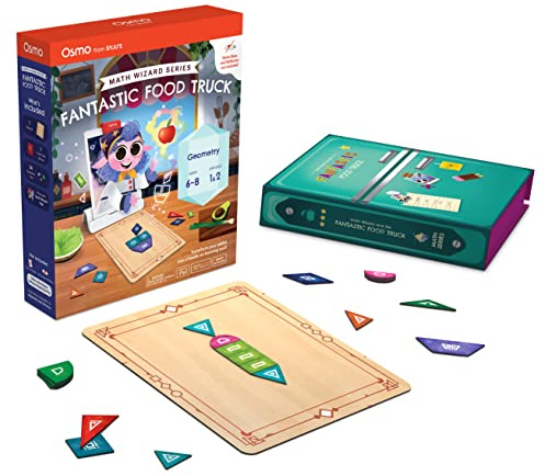Osmo - Math Wizard and the Fantastic Food Truck Co. Games iPad -Ages 6-8/Grades 1-2 -Learn Geometry-Curriculum-Inspired-STEM Toy Gifts for Kids, Boy & Girl-Ages 6-8 (Osmo Base Required)