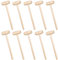 10 Pcs Martello Di Legno, Bambini Giocattolo Martello Battere, Ragazzi e Ragazze Martello Creativo Martello Costruzione Maglio Educativo Palla Martello Legno