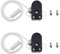 Interruptor con Cuerda, 2 Piezas Interruptor Lampara 2A 250V, Interruptor de Cable para Interruptor Ventilador Techo, Negra