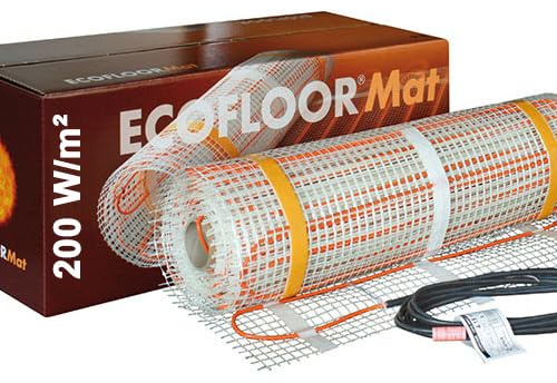 1000 Watt PREMIUM Fußbodenheizung elektrisch Fliese Bad Heizmatte 5 m² | 1000 Watt | 10,0 x 0,5 m OHNE Thermostat