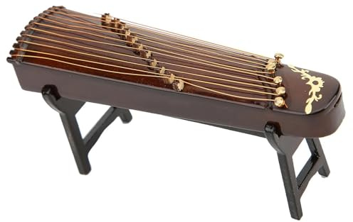 DALYNN Modèle D'instrument De Musique Modèle De Cithare Chinoise 10CM pour Bibliothèque Table Présente Maison Ornements Instrument