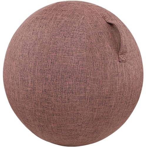 EUXCLXCL Yoga Ball HüLle Staubdicht Sitzball Abdeckung Dauerhaft Gymnastikball Bezug für Sitzball Fitnessball Faltbar Sitzbälle Stoff Bezug für Fitnessball Pilates Yogaball,C,55cm