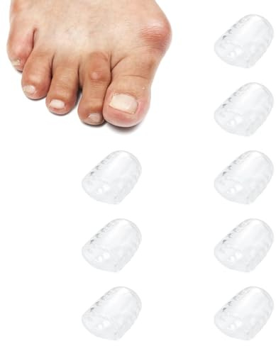 Protector de dedos de silicona para dedo gordo del pie, cubiertas de silicona pequeña, protectores de dedos para hombres, mangas de dedos pequeños, dedos cerrados de silicona, alivio de pies