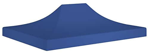 Homgoday Tetto per Tendone per Feste 4,5x3 m Blu 270 g/m², Arredo, Gazebo da Giardino Pieghevole per Giardino Balcone Terrazzo