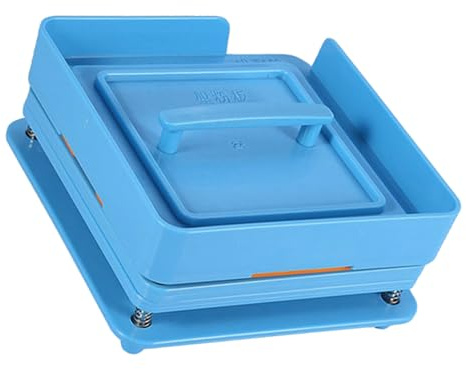Cocoarm Capsule Filling Machine 100 Holes Capsule Filler ABS Material Manual Capsule Filler Machine Fits 00# Capsule, Applicable for Small Factory, Pharmacy (Without Powder Block Plate)