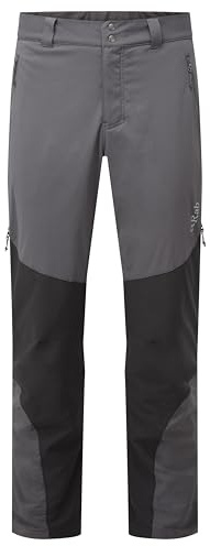 Rab Men's Torque VR Pants Breathable Softshell Active Trousers for Hiking, Trekking, & Climbing - Anthracite - 32
