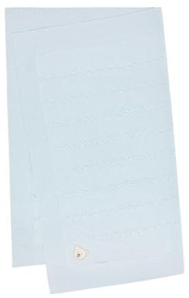 Steiff Strick Decke Heather, Baby-Decke, Kuscheldecke für Babys, Baby Bettdecke, Decke ideal für das Babybett, weich flauschig und kuschelig, waschmaschinenfest