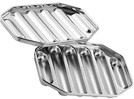 Amosfun Homemade Sausage Maker Stainless Steel Sausage Mold for Hot Dog Chipolatas