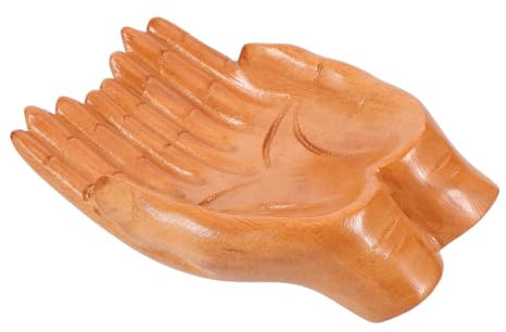 VALICLUD Cuenco Decorativo Tazón De Llaves Tazón De Fuente Cuenco Para Llaves Para Mesa De Entrada. Recipiente Para Llaves Tazones De Masa Para Decorar Porta Llaves Madera Beige