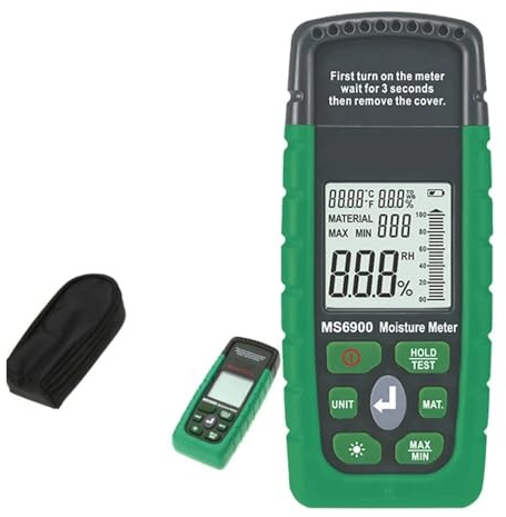 Mini-Digital-Feuchtigkeitsmesser, präziser und vielseitiger Feuchtigkeitstester for Holz-/Bauholz-/Betongebäude,Schnelltests