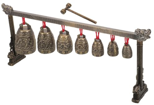 TOYANDONA Chinesisches Antikes Glockeninstrument Retro-chimes Aus Kreisglocken Harmonische Klänge Für Meditation Geschenke Und Raumdekor
