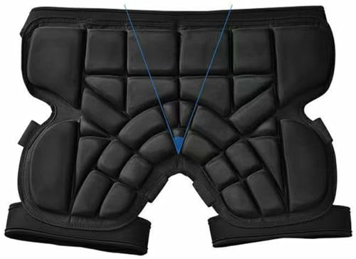Protektorenhose Für Erwachsene,Kurze Für 3D-Schutz Senioren,Hüftpolster-Kompressionsshorts,Aufprallshorts,Hüfte,Steißbeinschutz,Absturzsicherung Für Eingeschränkter Mobilität XL(Waist 90-106CM)